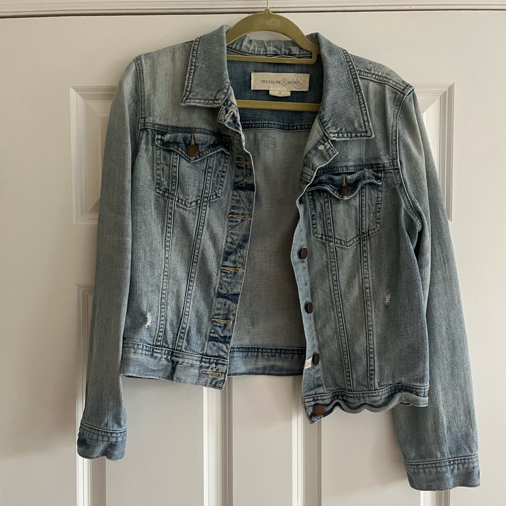 Light wash denim jacket
